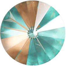 Primero Crystals 1122 Rivoli - Crystal Cappuccino DeLite 14mm 1 styck Primero Crystals