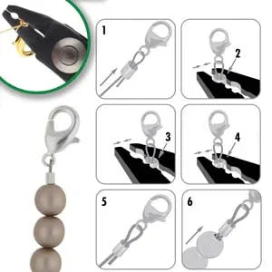 Beadsmith - Tång för att klämma ihop klämpärlor, blå, 1 styck Beadsmith