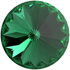 Primero Crystals 1122 Rivoli - Majestic Green, 12mm 1 styck Primero Crystals