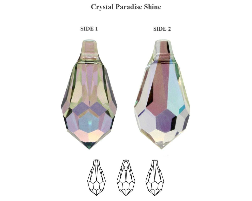 Primero Crystals 6000 Teardrop - Crystal paradise Shine 11mm 1 styck