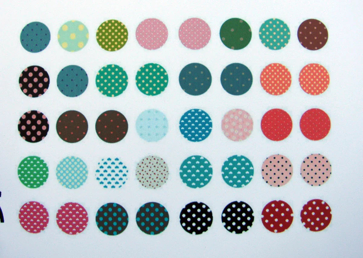 Bildark Rund - Prick- mix 10mm 1 ark Hilmas Pyssel