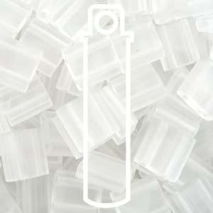 Miyuki Tila - Matte Transparent Crystal 5mm, 7,2 gram Miyuki