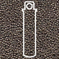 Miyuki seed beads - Duracoat Galvanized Pewter 6/0, 20 gram Miyuki