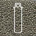 Miyuki Seed Beads - Duracoat Matte Galvanized LT Pewter 8/0, 22 gram Miyuki