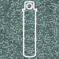 Miyuki Seed Beads - Emerald/Lined LT Grey 11/0, 24 Gram Miyuki
