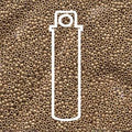 Miyuki Seed Beads - Duracoat Galvanized Matte Champagne 15/0, 8,2 gram Miyuki