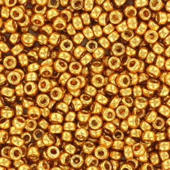 Miyuki Seed Beads - Duracoat Galvanized Yellow Gold 15/0, 10 gram Miyuki