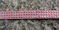 Mockaimitation - Rosa med silvriga strasstenar, 10mm, 20cm Hilmas Pyssel