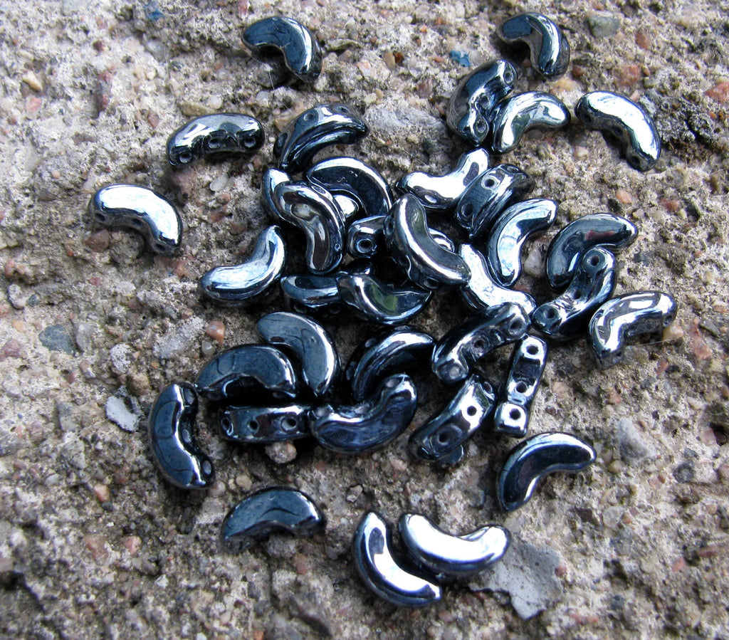 Arcos® par Puca® - Jet Hematite, 10 gram Les perles par Puca® - Paris