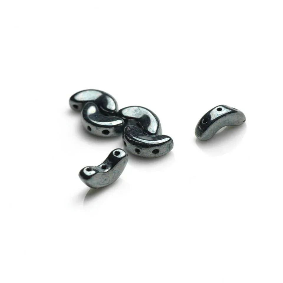Arcos® par Puca® - Jet Hematite, 10 gram Les perles par Puca® - Paris