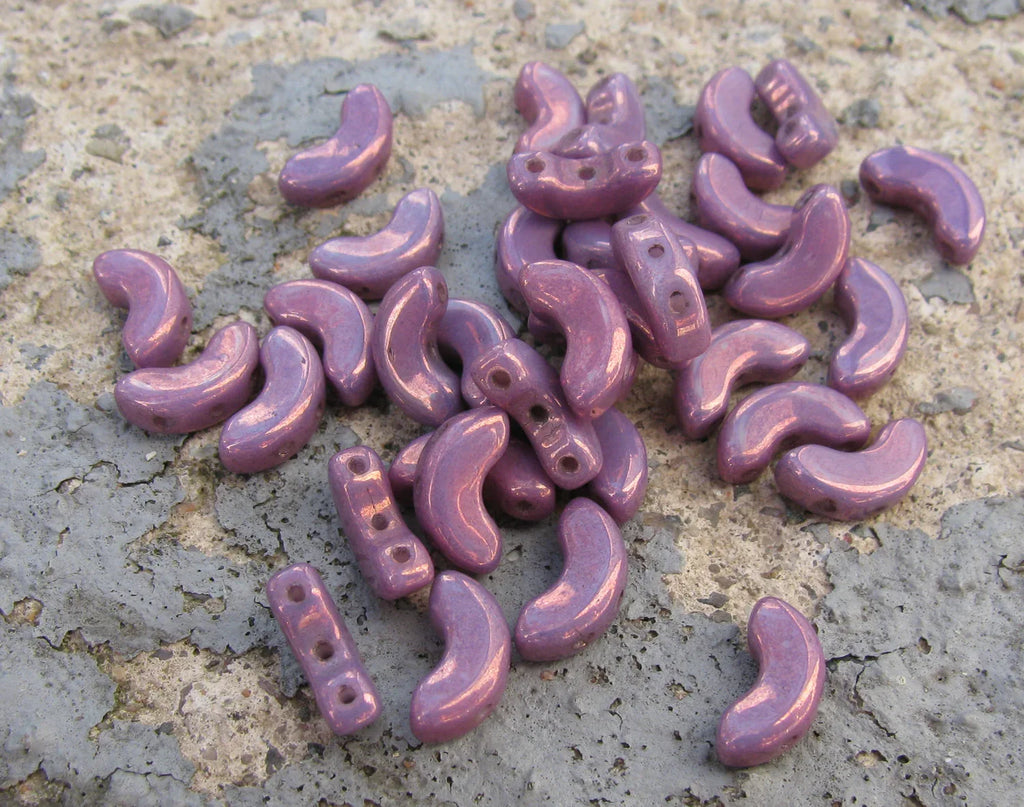 Arcos® par Puca® - Opaque Mix Amethyst/Gold Ceramic Look, 10 gram Les perles par Puca® - Paris