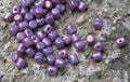 Minos® par Puca® - Opaque Mix Amethyst/Gold Ceramic Look, 5 gram Les perles par Puca® - Paris