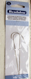 Pärlnålar Beadalon - Curved Big Eye Nålar, 2-Pack Beadalon