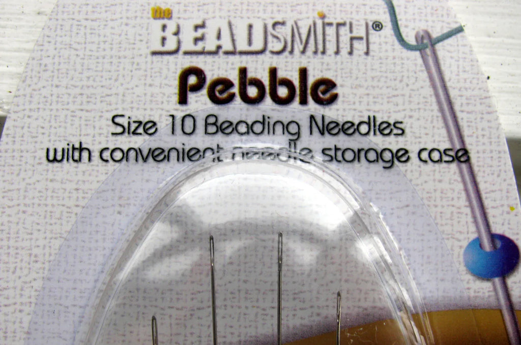 Pärlnålar Pebble - Engelska pärlnålar nr 10, 4-pack Beadsmith