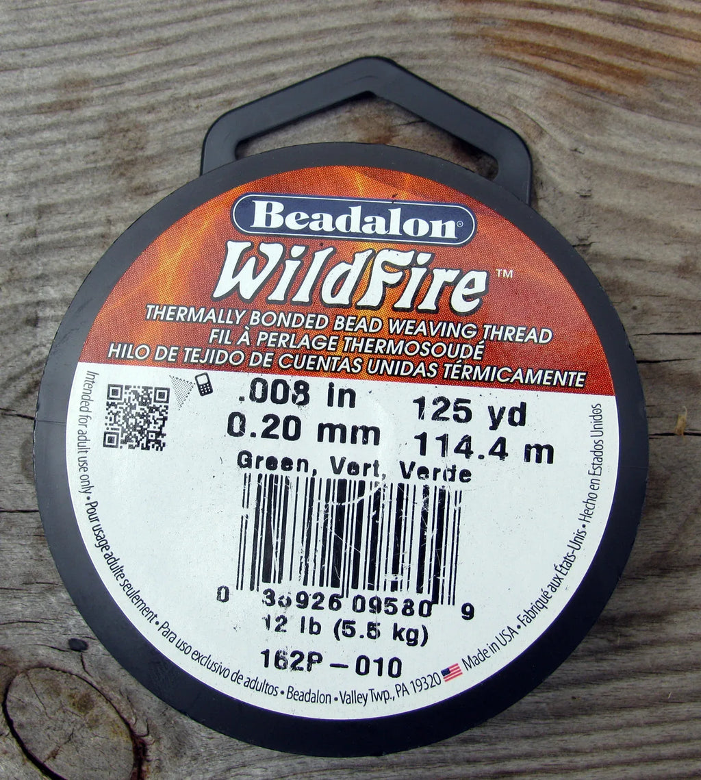 Wildfire 0,08 - Grön, 125 yards Beadalon