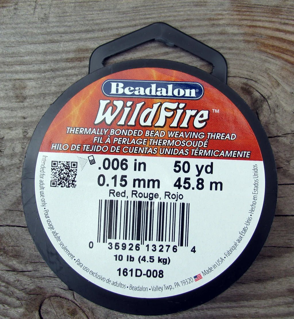 Wildfire 0,06 - Röd 50 yards Beadalon