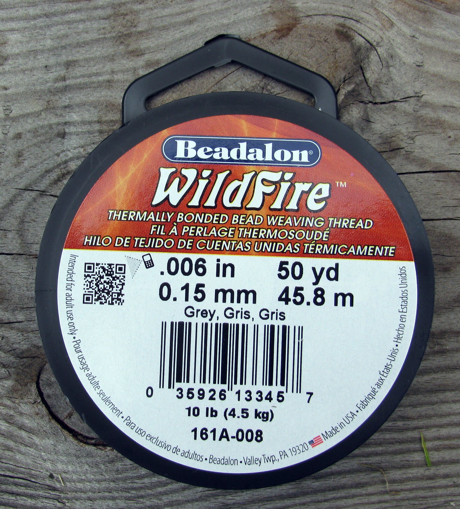 Wildfire 0,06 - Grey, 50 yards Beadalon