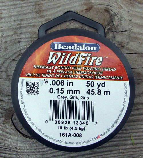 Wildfire 0,06 - Grey, 50 yards Beadalon