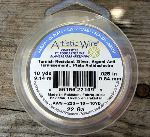 Artistic Wire 22 Ga - Silver pläterad, Non tarnish, 1 rulle Artistic wire