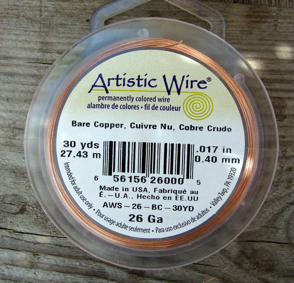 Artistic Wire 26 Ga - Bare Copper 1 Rulle Artistic wire
