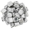 CzechMates Tile Beads - Silver, 25-pack CzechMates