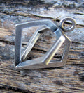 Berlock Silverfärgad - Diamant 19x17mm 1 styck Grekisk Metall