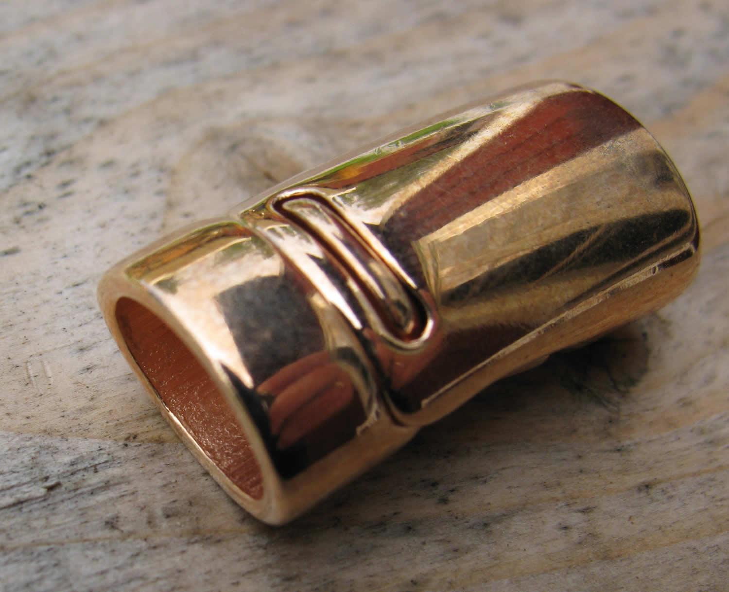 Magnetås Roséguldfärgat - Breda band 6,8x10,5mm, 1 set Grekisk Metall