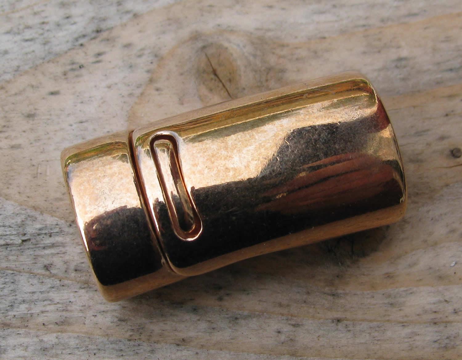 Magnetås Roséguldfärgat - Breda band 6,8x10,5mm, 1 set Grekisk Metall