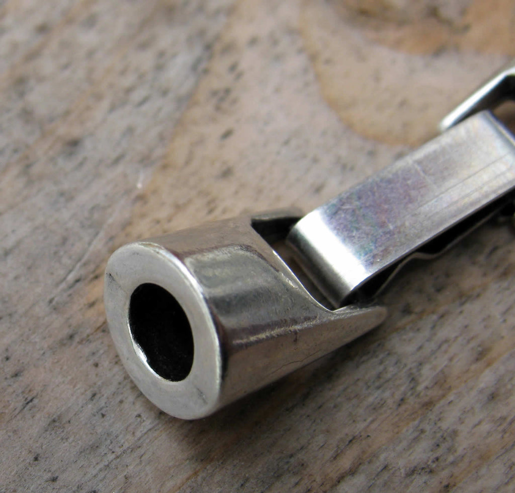 Lås Silverfärgat - Haklås för Runda Band 4,2mm, 1 Set Grekisk Metall