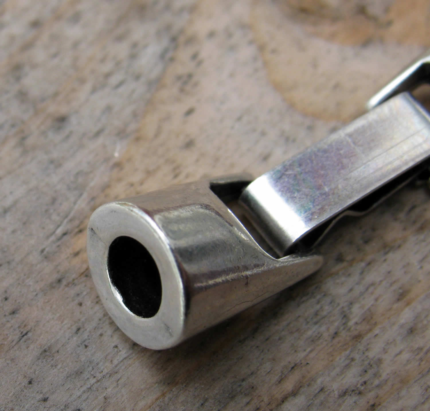 Lås Silverfärgat - Haklås för Runda Band 4,2mm, 1 Set Grekisk Metall