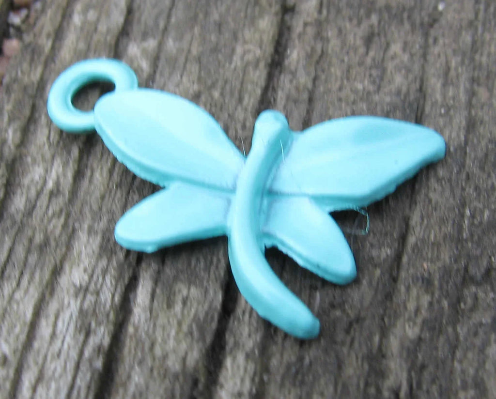 Berlock Turkos - Fjäril 21x12mm 1 styck Grekisk Metall