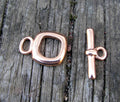 Stavlås Roséguldfärgat - Enkel fyrkantig 16mm, 1 set Grekisk Metall