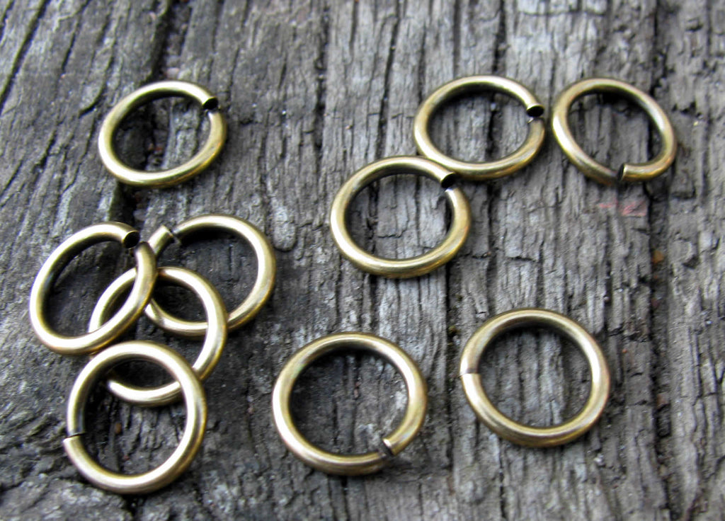 Bindringar Bronsfärgade - 10,5x1,5mm, 20-pack Grekisk Metall