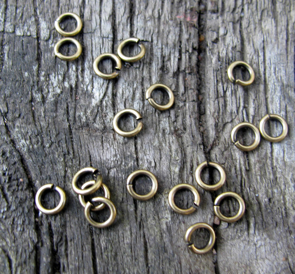 Bindringar Bronsfärgade - 5x1mm, 50-pack Grekisk Metall