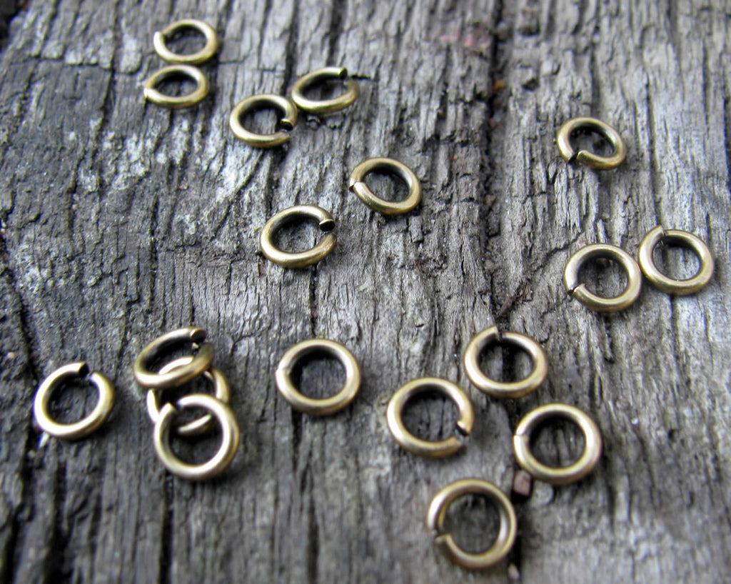 Bindringar Bronsfärgade - 5x1mm, 50-pack Grekisk Metall