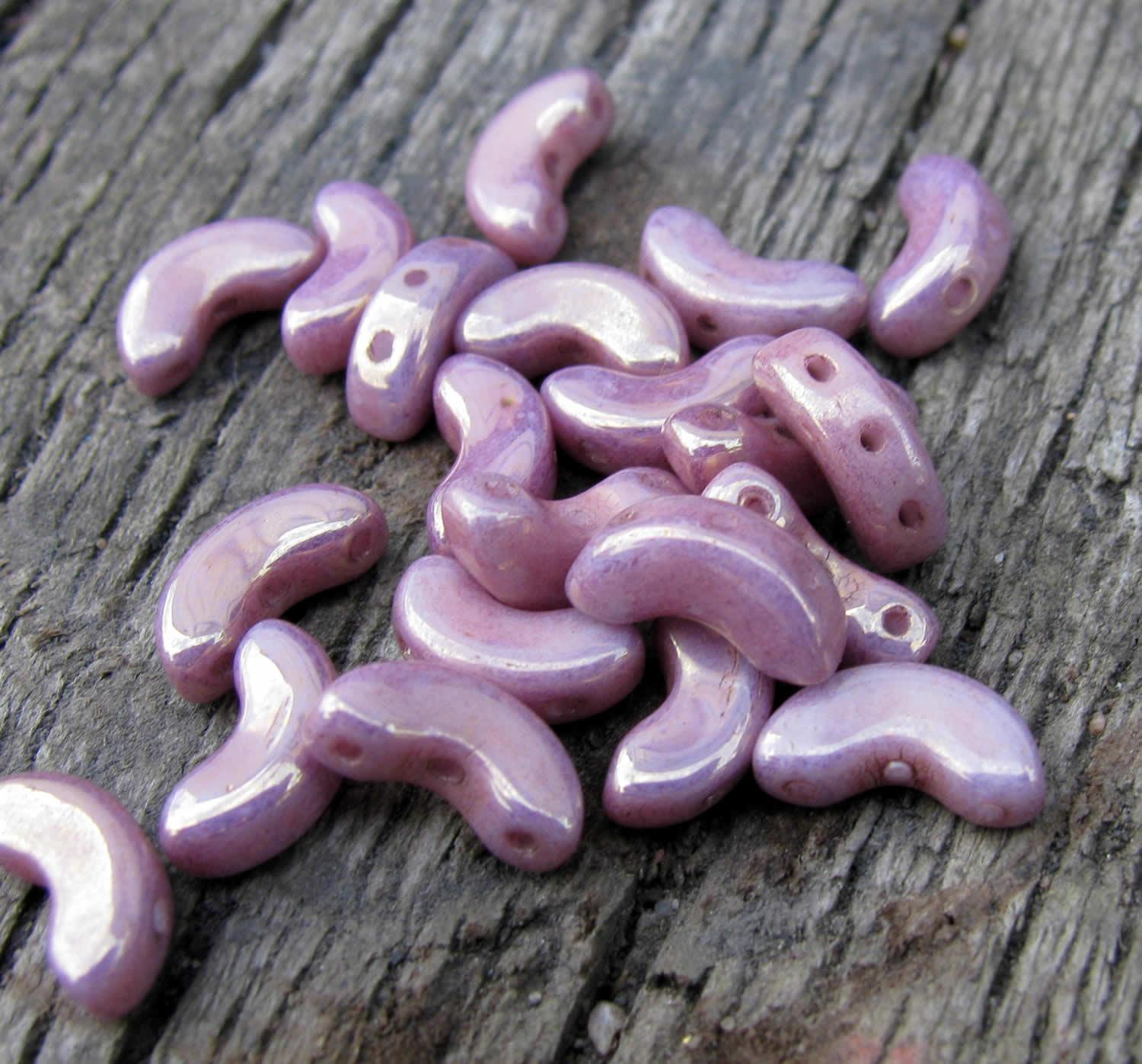 Arcos® par Puca® - Opaque Mix Violet/Gold Ceramic Look, 10 gram Les perles par Puca® - Paris