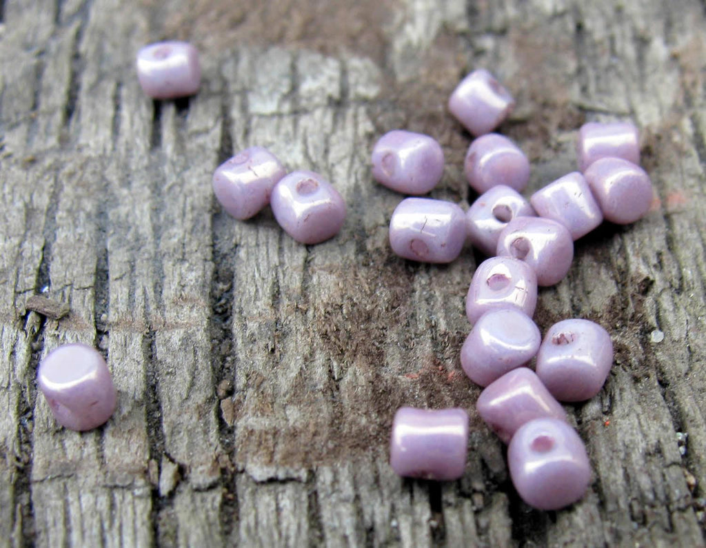 Minos® par Puca® - Opaque Mix Violet/Gold Ceramic Look, 5 gram Les perles par Puca® - Paris