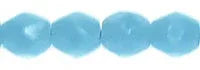 Tjeckiska Firepolish - Turquoise Blue 3 mm, 50-pack Hilmas Pyssel