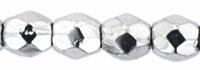 Tjeckiska Firepolish - Silver 3 mm, 50-pack Hilmas Pyssel