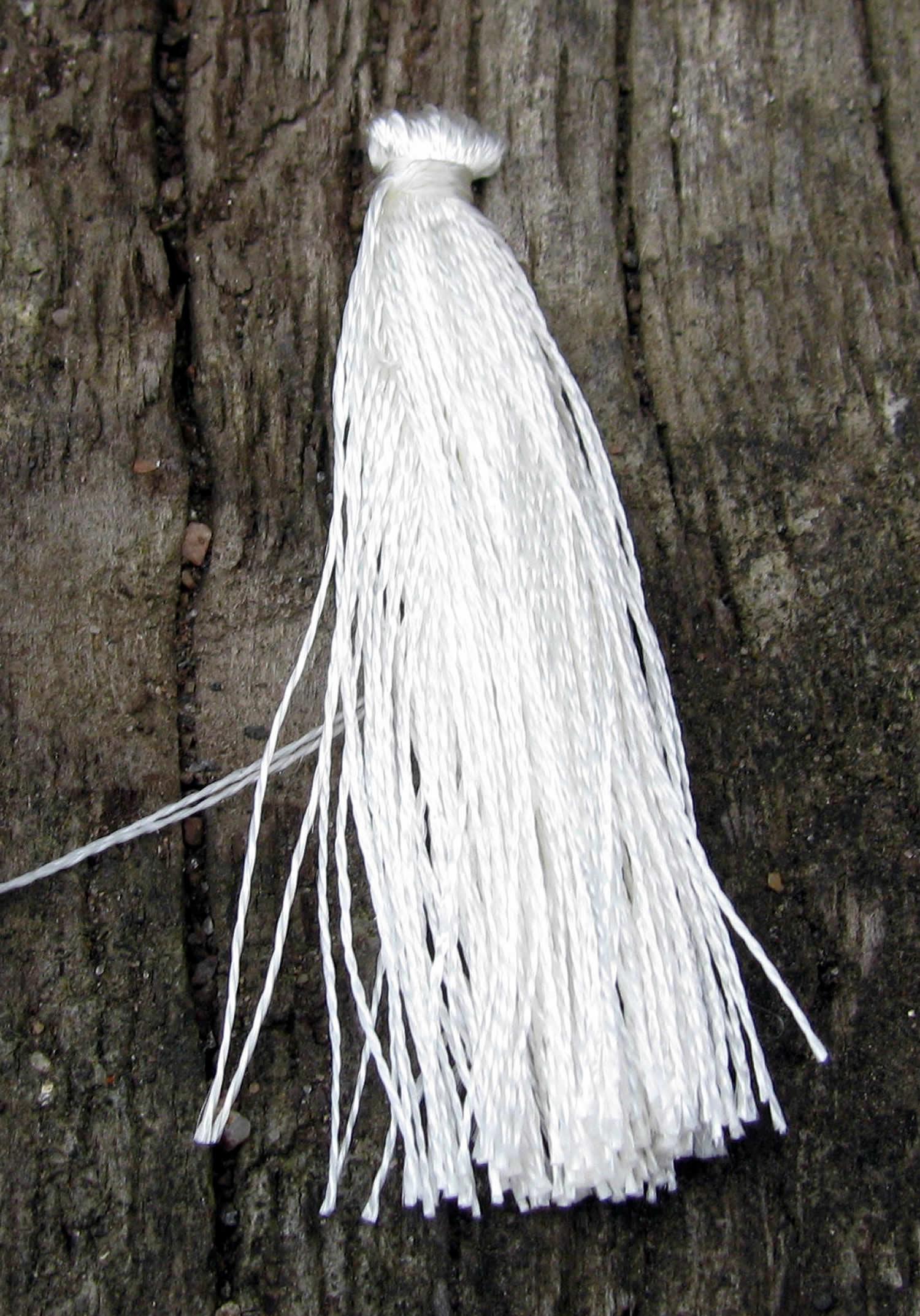 Nylonstofs - Vit 35mm, 1 styck Hilmas Pyssel