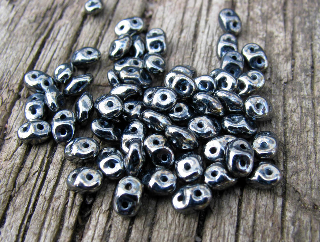 SuperDuo - Jet Hematite 10 gram Matubo