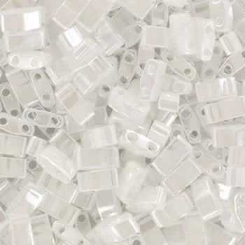 Miyuki Half Tila - White Pearl 5x2,5mm, 5 gram Miyuki