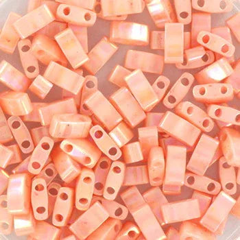 Miyuki Half Tila - Semi-Matte Opaque Salmon 5x2,5mm, 5gram Miyuki