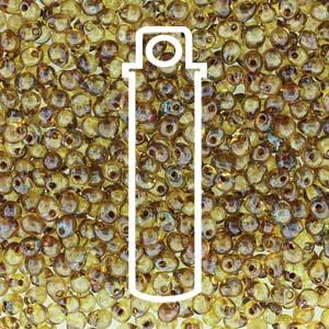 Miyuki Drop - Picasso Saffron Transparent 3,4mm 25gram Miyuki