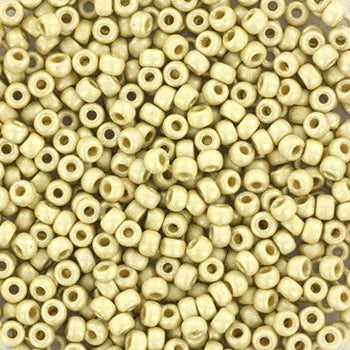 Miyuki seed beads - Duracoat Matte Silver 11/0, 10 gram Miyuki