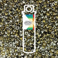 Miyuki Seed Beads - Unions Black California Silver 15/0, 8,2 gram Miyuki