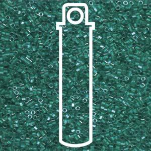 Miyuki Delica Hexcut - Sparkling Teal Lined Crystal 11/0 Miyuki