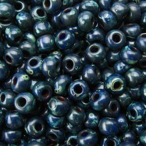 Miyuki Seed Beads - Picasso Montana Matte 11/0, 10 gram Miyuki