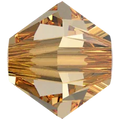 Primero Crystals 5328 Bicone - Crystal Golden Shadow 4mm 25-pack Primero Crystals