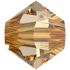 Primero Crystals 5328 Bicone - Crystal Golden Shadow 4mm 25-pack Primero Crystals
